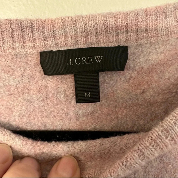 J Crew Women's Long Sleeve Pink/Purple Merino Wool Sweater Size M GUC - Picture 4 of 10